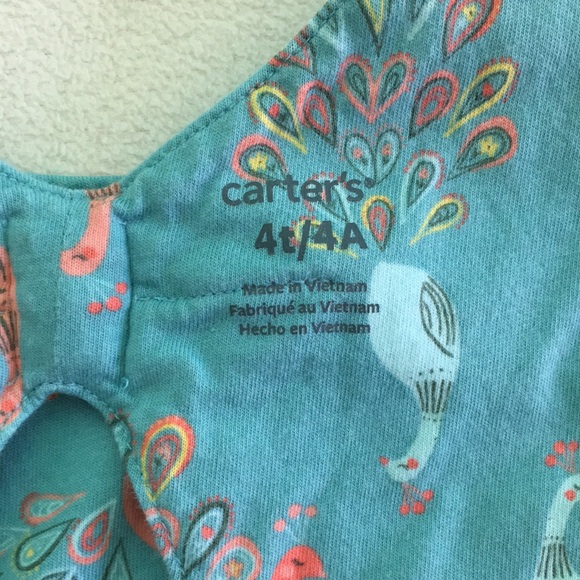 🦚 Peacock Flutter Top by Carter’s 🦚 - Picture 5 of 11
